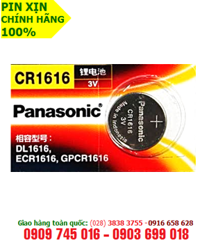 Pin 3v lithium Panasonic CR1616 chính hãng Made in Indonesia